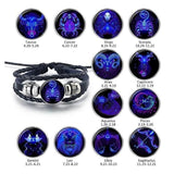 🔥Zodiac Constellation Black Leather Guardian Bracelet 🔥